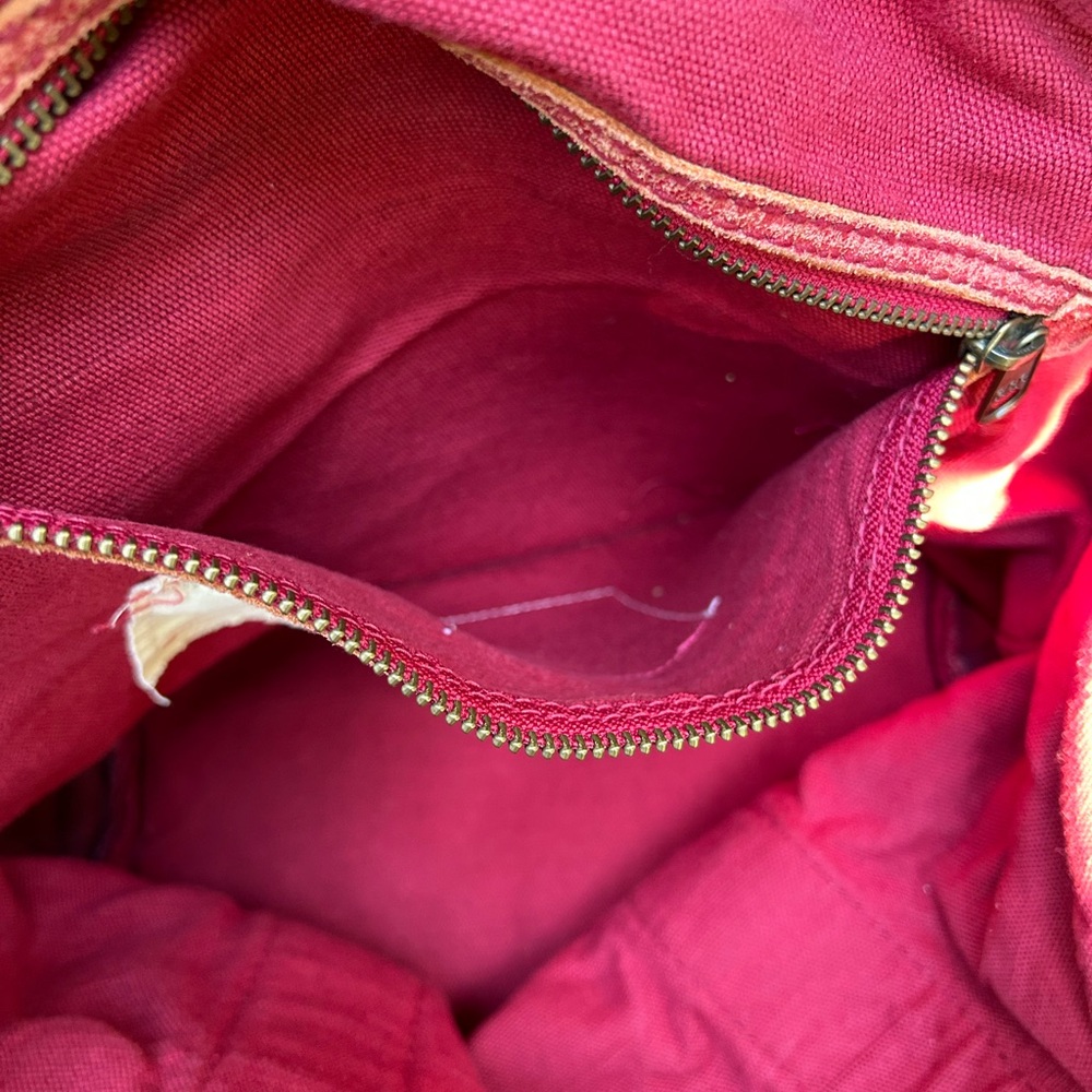 Vintage Gap RED Cotton Large Canvas Tote Bag - Picture 4 of 9